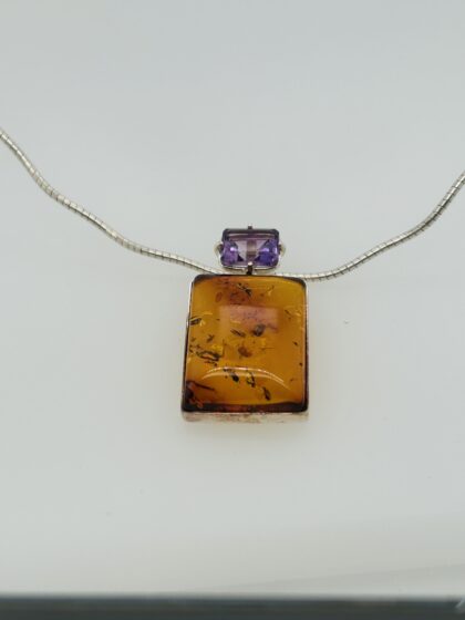 Amethyst and amber slide