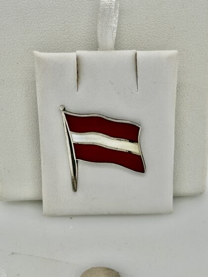 Enamel flag pin