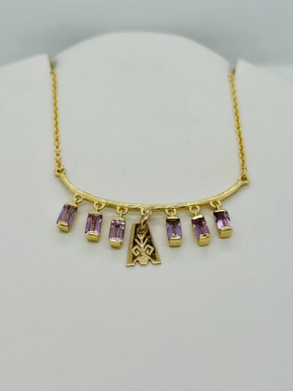 Amethyst vermiel pendant #875NP